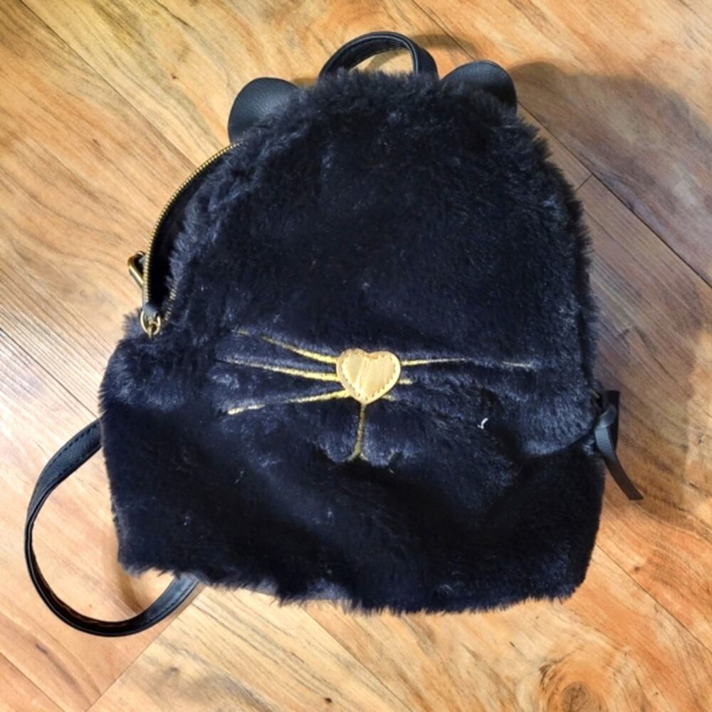Black Cat Mini Backpack